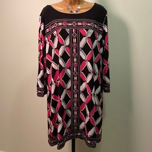 Alfani Size XL, Pink and Black Sequins Dress.